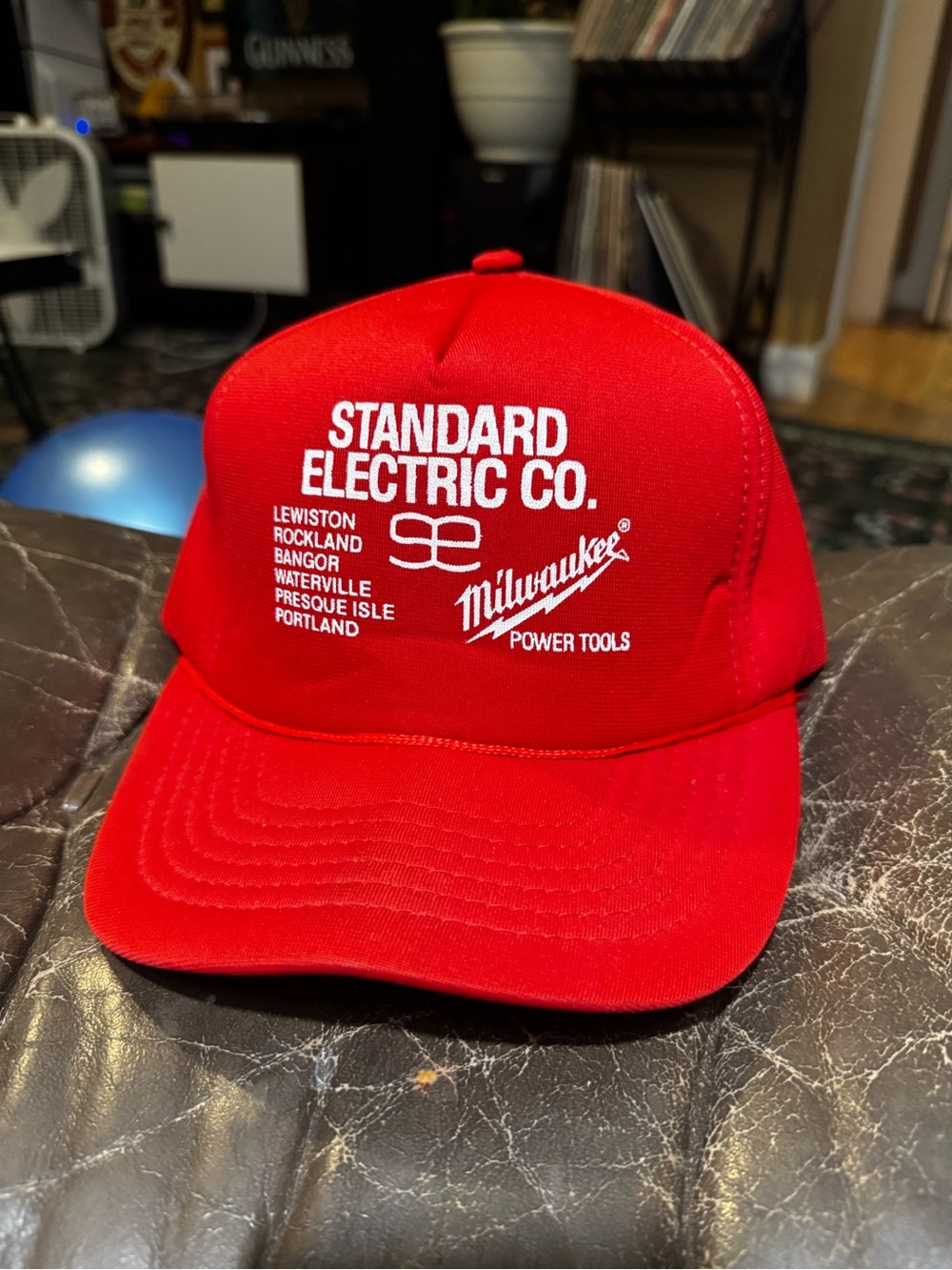 Vintage Milwaukee Power Tools Red Trucker Hat - Standard Electric Co.